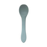 Siliconen lepel met handige grip voor kleine kinderhandjes.