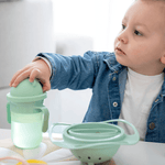 360° oefenset, oefenkommetje en oefenbeker sfeer met kindje. 