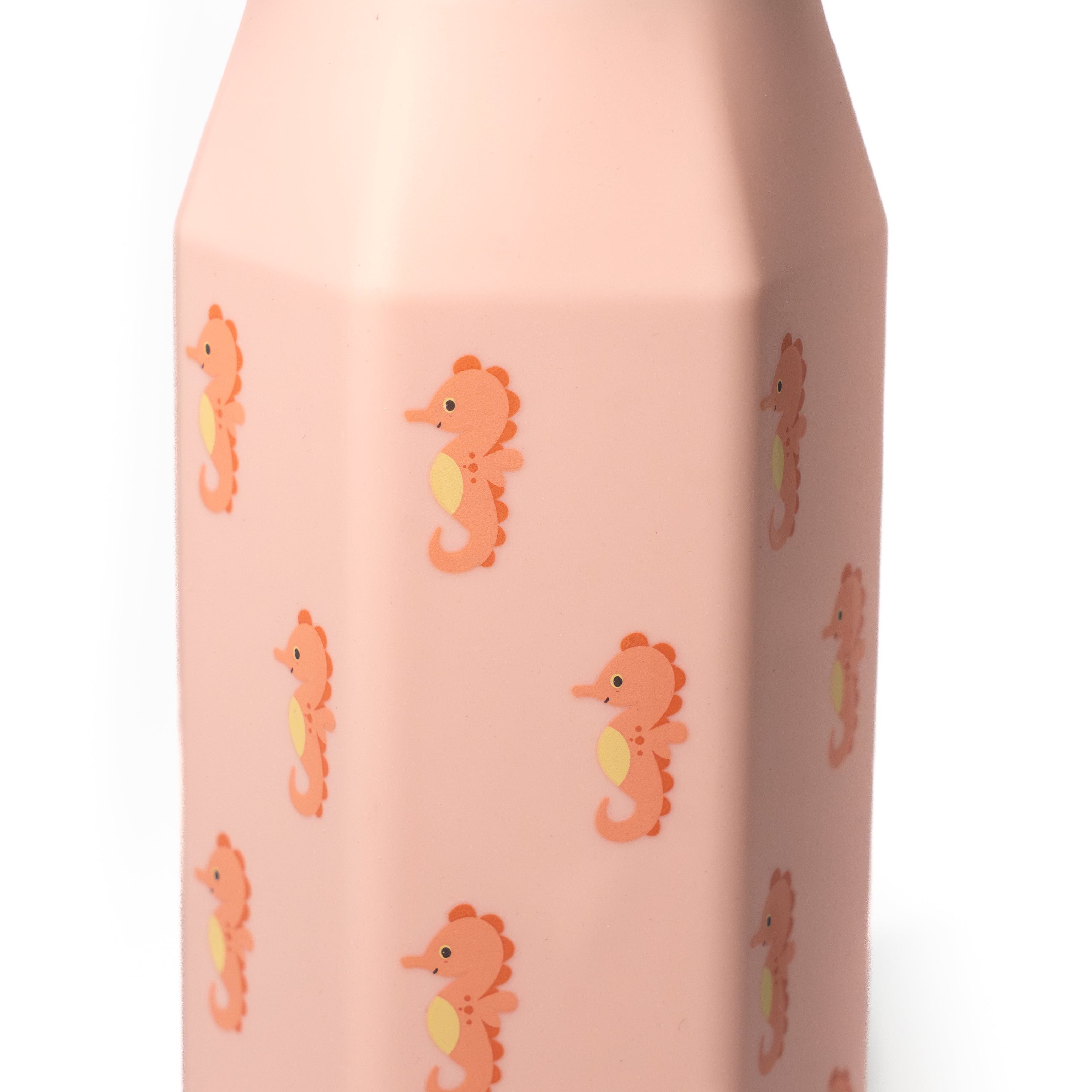 Close up van de fles zelf, het silicone gedeelte ervan dus. 