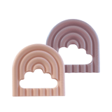 Maia teething ring rainbow l 2-pack BeigePink