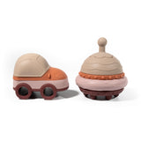 Ensemble de jeu Qormi | OVNI et voiture | Beige